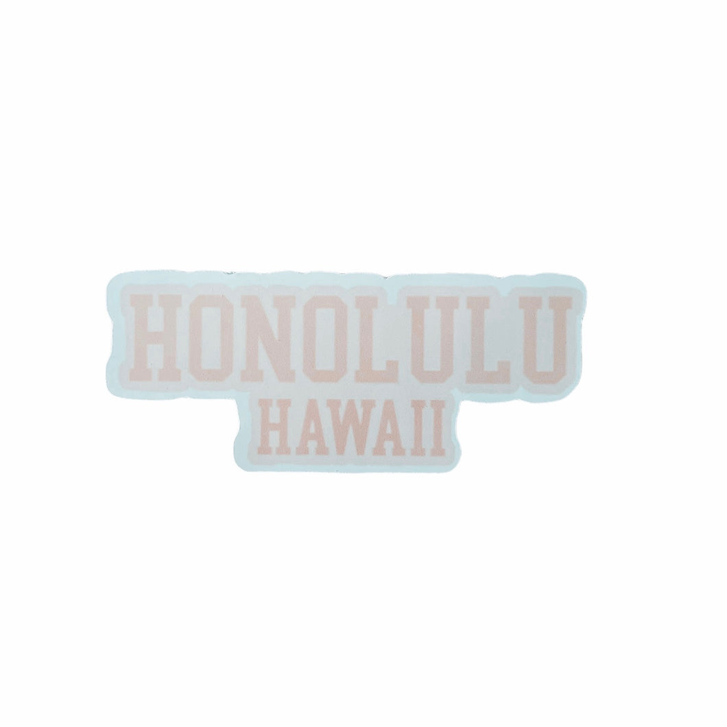 Honolulu Hawaii sticker